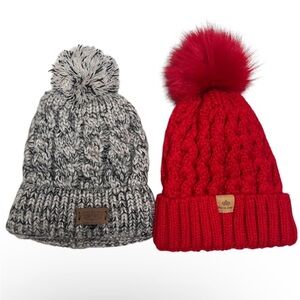 Page One and Angela/William Fleece Lined Knit Beanie